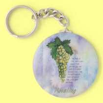 Riesling Wine Grapes Keychain keychains