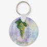 Riesling Wine Grapes Keychain