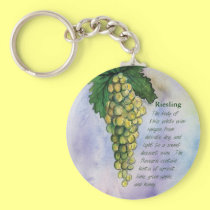 Riesling Wine Grapes Keychain keychains