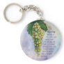 Riesling Wine Grapes Keychain