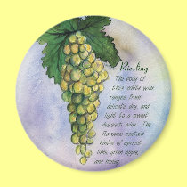 Riesling Wine Grapes Magnet magnets