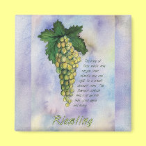 Riesling Wine Grapes Magnet magnets