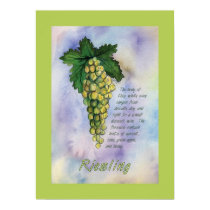 Riesling Wine Grapes Poster posters