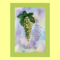 Riesling Wine Grapes Poster posters