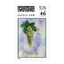 Riesling Wine Stamp