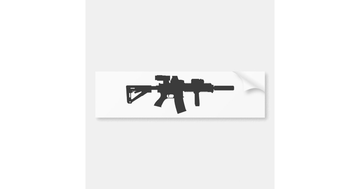 Rifle Carbine Bumper Sticker Zazzle