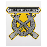 Rifle Expert Badge Custom Letterhead