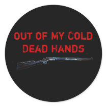 rifle, Out of My Cold Dead Hands, Out of My Col... stickers by jenniekurono rifle, Out of My Cold Dead Hands, Out of My Col... stickers