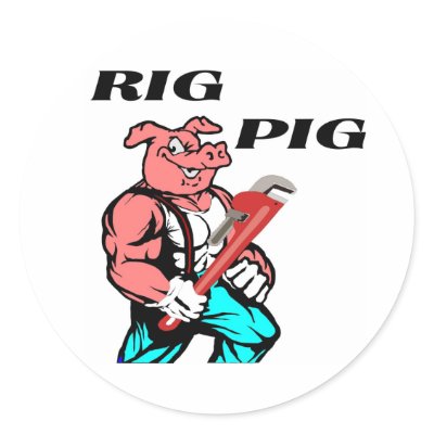 Rig Pig Stickers by zippyzippy44