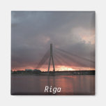 Riga sunset Magnet
