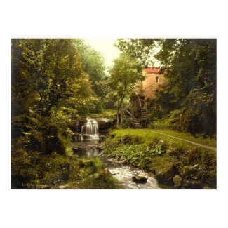 Rigg Mill, Whitby Yorkshire, 19th century print