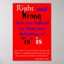 Right and Wrong Posters