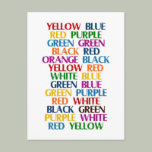 Right Brain, Left Brain Conflict Postcard