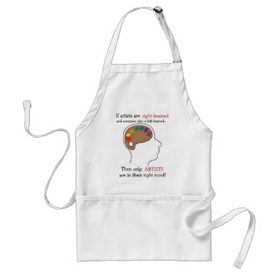 Right-Brained Art Apron by ArtsyRavenclaw