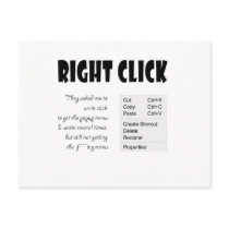 Right Click Post Card