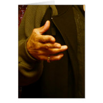 Right Hand Greeting Card