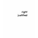 "right justified" baby doll tee t-shirts