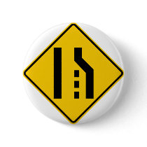 Right Lane Ends Highway Sign buttons