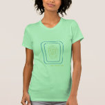 Right & Left Thru in Blue & Gold t-shirts