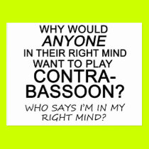Right Mind Contrabassoon postcards