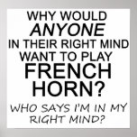 Right Mind French Horn posters
