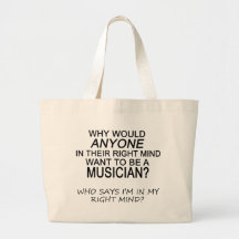 Right Mind Musician Tote Bags
