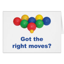 Right Moves Bocce Ball Greeting Card