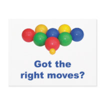 Right Moves Bocce Ball Post Cards