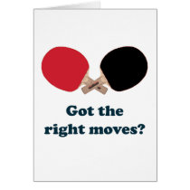 Right Moves Ping Pong Card