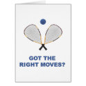 Right Moves Racquetball Card
