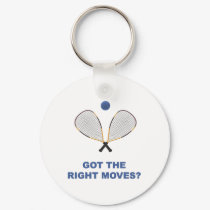 Right Moves Racquetball keychains