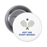 Right Moves Racquetball Pin