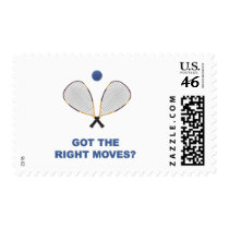 Right Moves Racquetball Stamp
