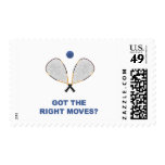Right Moves Racquetball Stamp
