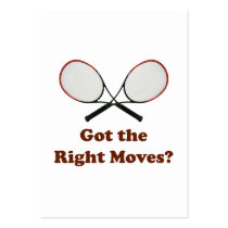 Right Moves Tennis Business Cards