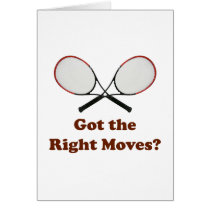 Right Moves Tennis Greeting Card