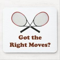 Right Moves Tennis Mouse Pads