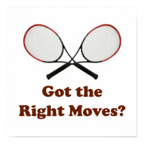 Right Moves Tennis Poster