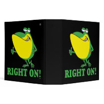 right on thumbs up froggy binder