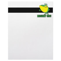 right on thumbs up froggy customized letterhead