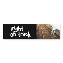 right on track bumper stickers
