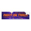 RIGHT ON TRACK, Yahweh is Yesu bumper stickers by mrnoah RIGHT ON TRACK, Yahweh is Yesu bumper stickers
