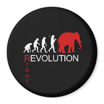 RIGHT REVOLUTION (white) Magnet