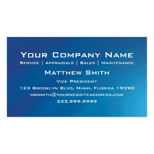 Right Sky Business Card (front side)