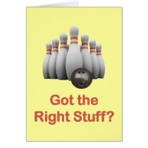 Right Stuff Bowling Card