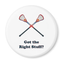 Right Stuff Lacrosse Magnet