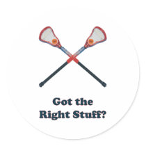 Right Stuff Lacrosse Stickers