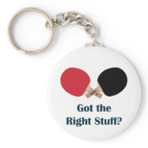 Right Stuff Ping Pong Keychains
