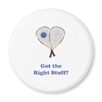 Right Stuff Racquetball Refrigerator Magnet
