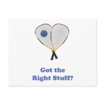 Right Stuff Racquetball Post Cards
